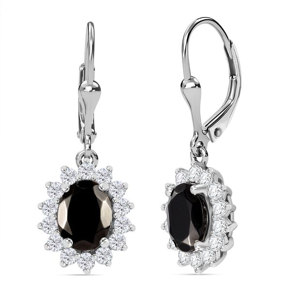 Elite Shungit und Zirkon Ohrhänger - 2,93 ct. image number 0