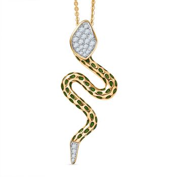 GP Trionfo Kollektion- Wei&szlig;er Zirkon und blauer Saphir Ring und Anh&auml;nger mit 50cm Kette