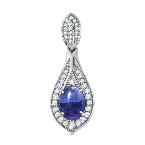AA Tansanit und Zirkon Anhänger - 1,63 ct. image number 0