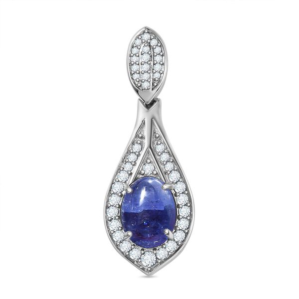 AA Tansanit und Zirkon Anh&auml;nger - 1,63 ct.