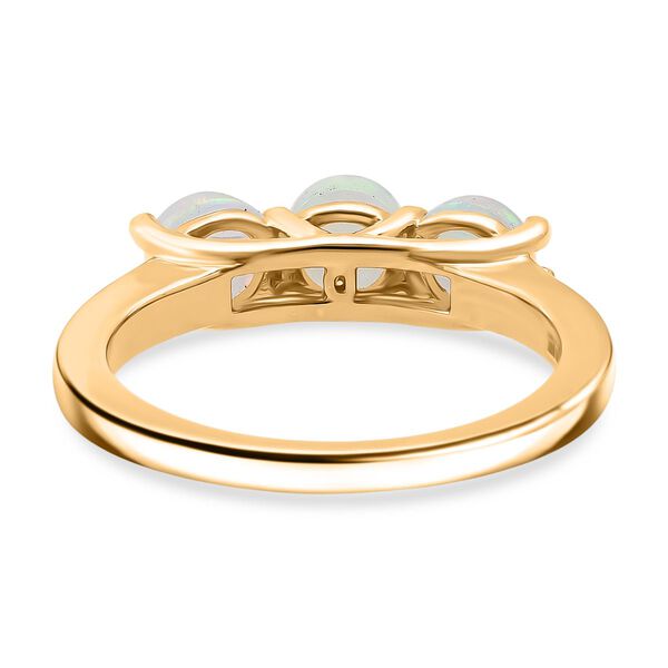 D'Joy AA natürlicher, äthiopischer Welo Opal Ring, 925 Silber vergoldet - 1,19 ct. image number 5