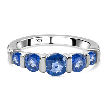 Kaschmir Kyanit Ring, 925 Silber platiniert (Gr&ouml;&szlig;e 17.00) ca. 1.76 ct