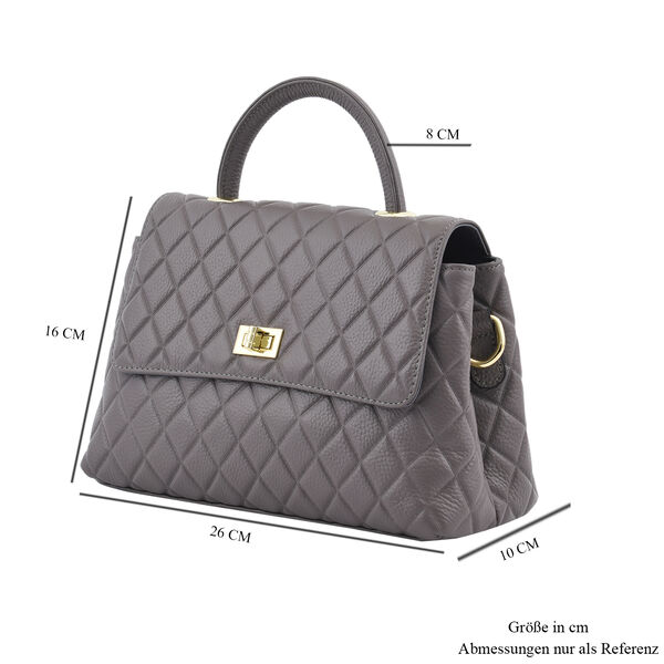 LA MAREY Crossbody Tasche aus 100% echtem Leder mit RFID Schutz und abnehmbarem Riemen, Grau image number 7