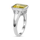 AAA Ouro Verde Quarz und Zirkon Ring, ca. 3,32 ct. image number 4