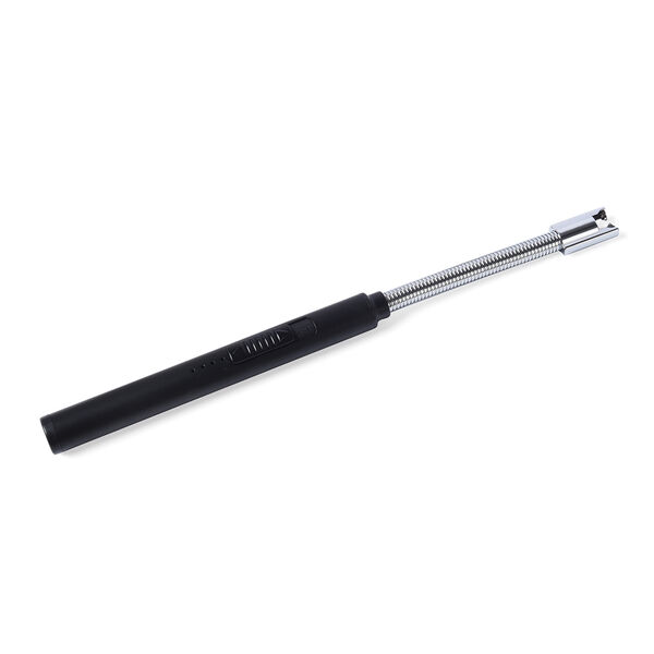 Wiederaufladbares USB - Feuerzeug, Gr&ouml;&szlig;e: 24,2x0,15 cm, Schwarz
