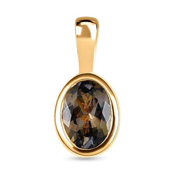 AA nat&uuml;rlicher goldener Tansanit-Anh&auml;nger - 0,88 ct.