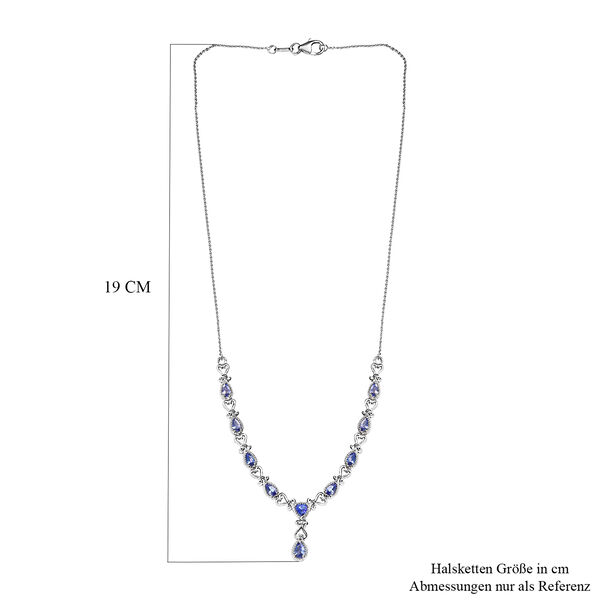 Tansanit Halskette, 45 cm - 2,33 ct. image number 6