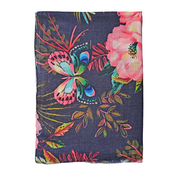 LA MAREY - Gro&szlig;formatiger Schal, 100% Kaschmirwolle, 70 x 195 cm, Dunkler Wald image number 4