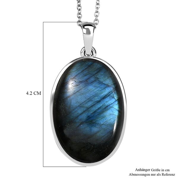 EverTrue Labradorit Anhänger mit 50cm Kette - 29 ct. image number 6