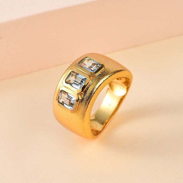 Himmelblauer Topas-Ring - 2,18 ct. image number 2