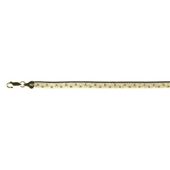 925 Silber vergoldet Armband ca. 18 cm+ 2.5 cm Extender, ca. 4,41g