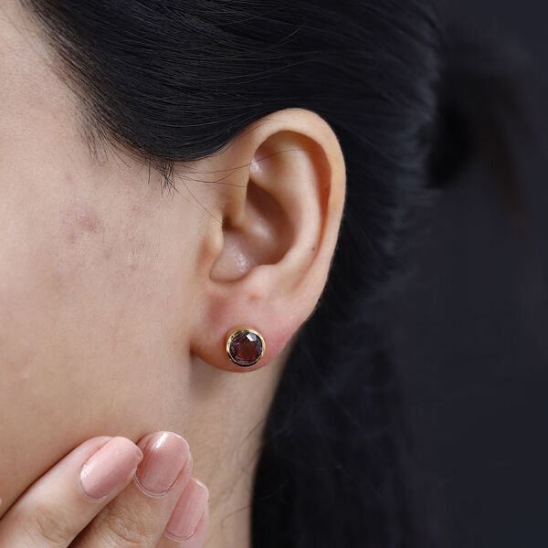 Wassermelonen Quarz Triplett Ohrstecker - 3,05 ct. image number 3