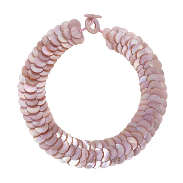 EINAMLIGES ANGEBOT Rosa Perlmutt Kette ca. 40.50 cm image number 3