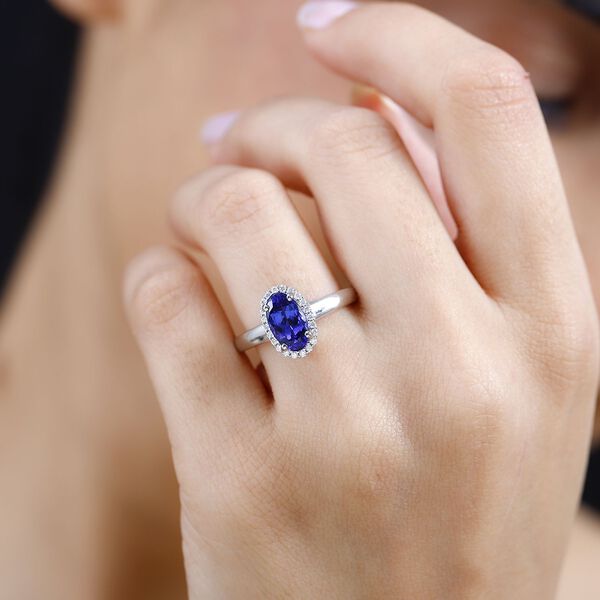 RHAPSODY AAAA Tansanit und VS EF Diamant Ring in 950 Platin - 1,84 ct. image number 10