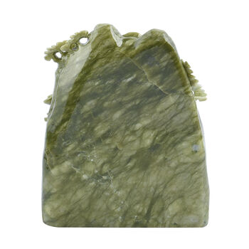 Edelsteinfigur aus Serpentin, Gr&uuml;n