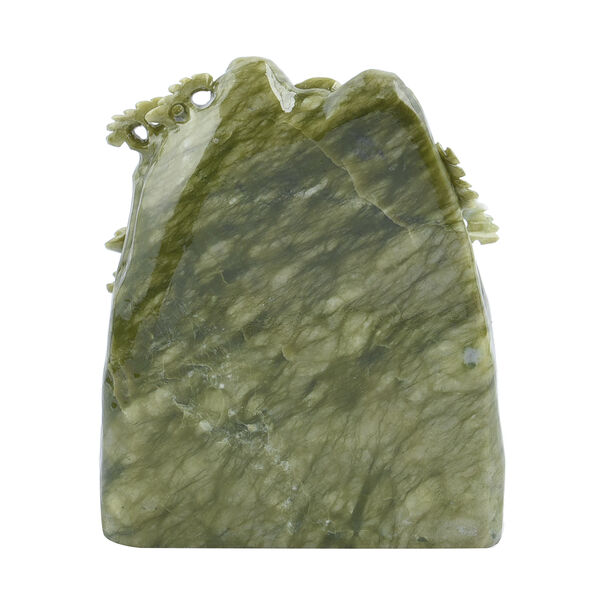 Edelsteinfigur aus Serpentin, Grün image number 3