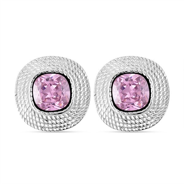 Rosa Zirkonia Ohrringe - 7,50 ct.