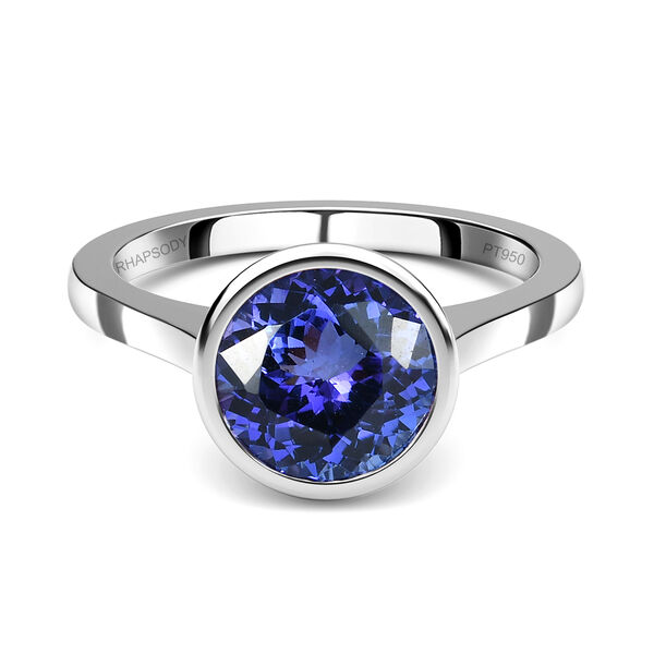 RHAPSODY AAAA Tansanit Solit&auml;r-Ring, 950 Platin  ca. 4,34 ct