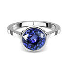 RHAPSODY AAAA Tansanit Solitär-Ring, 950 Platin (Größe 19.00) ca. 4,34 ct