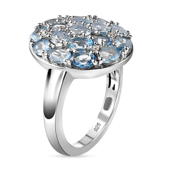 Santamaria Aquamarin und Zirkon Ring, 2,69 ct. image number 5