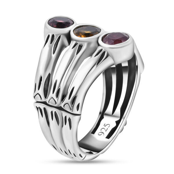 Royal Bali Kollektion - Mehrfach-Turmalin Ring, 925 Silber  ca. 1,50 ct image number 3