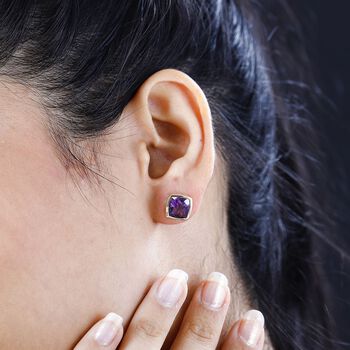 AA Rose De France Amethyst Ohrringe - 4,04 ct.