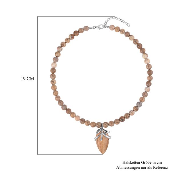 Bild Jasper Halskette ca. 45 cm, ca. 206.00 ct image number 5