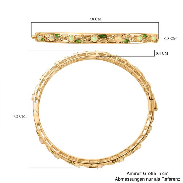AA nat&uuml;rlicher, &auml;thiopischer Welo Opal-Armreif, 19 cm - 1,41 ct. image number 5