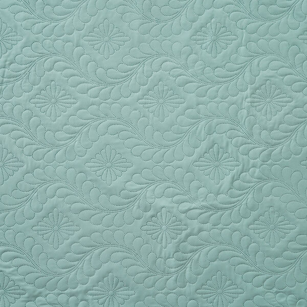 SERENITY NIGHT: 3er-Set Anti-Allergie Pinsonic Quilt mit 2 Kissenbez&uuml;ge, 240x260 / 50x75 cm, T&uuml;rkis image number 4