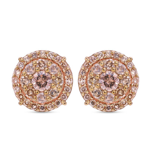 Natürliche Champagner Diamant Ohrringe - 0,50 ct. image number 0