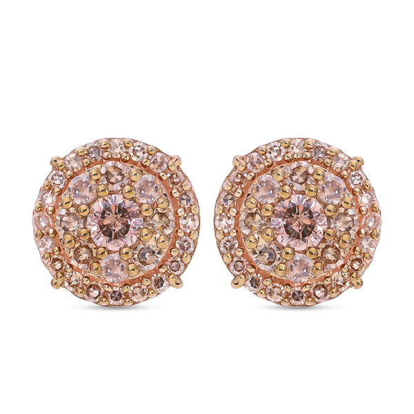 Natürliche Champagner Diamant Ohrringe - 0,50 ct. image number 0
