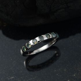 D joy Alexandrit Ring 925 Silber rhodiniert (Größe 19.00) ca. 0.67 ct