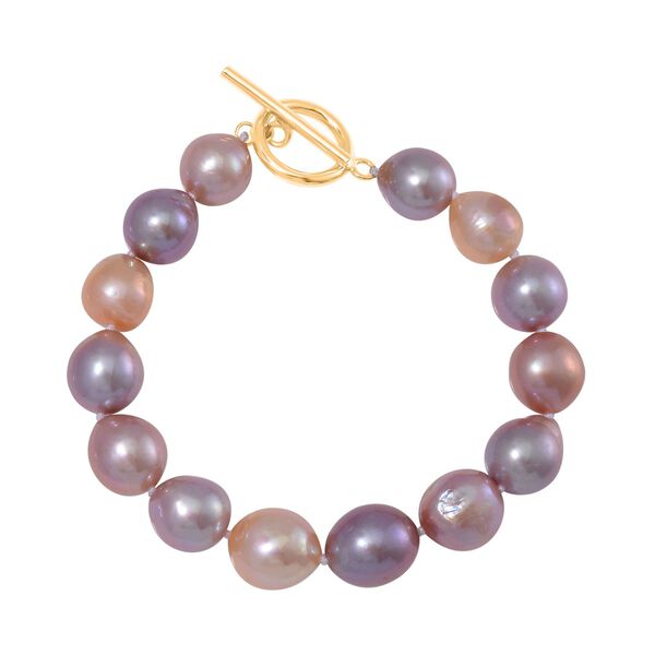 Mehrfarbiges Edison Perlen Armband, 19 cm