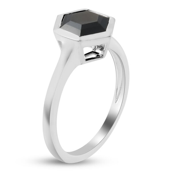 Schwarzer Spinell Ring, 925 Silber  ca. 1,93 ct image number 5