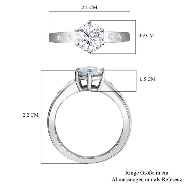 Moissanit Ring - 0,99 ct. image number 7