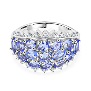 D'Joy Tansanit und Zirkon Ring - 2,90 ct.