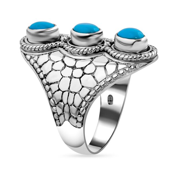 Royal Bali Kollektion- Nat&uuml;rlicher Sleeping Beauty T&uuml;rkis-Ring - 1,34 ct. image number 3