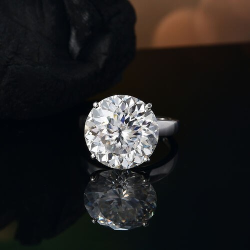 Moissanit Ring - 11,52 ct. image number 1