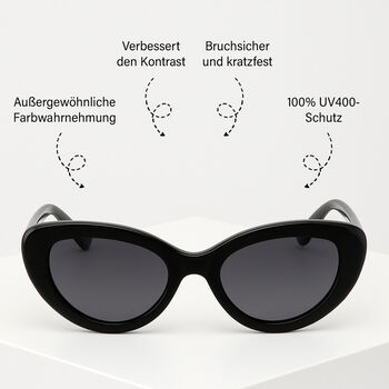 Sole und Luce - Swiss Eyewear - G. Kelly Ultra-polarisierte Sonnenbrille UV400, Schwarz