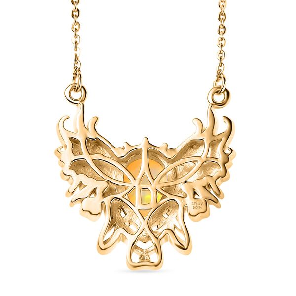 D'Joy AA Nat&uuml;rlicher, &auml;thiopischer Welo Opal Halskette ca. 50 cm 925 Silber 750 Gelbgold Vermeil ca. 1.39 ct image number 5