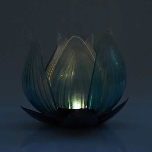 Solarlampe Gartendekoration, Größe 23x23x17 cm, Blau image number 1