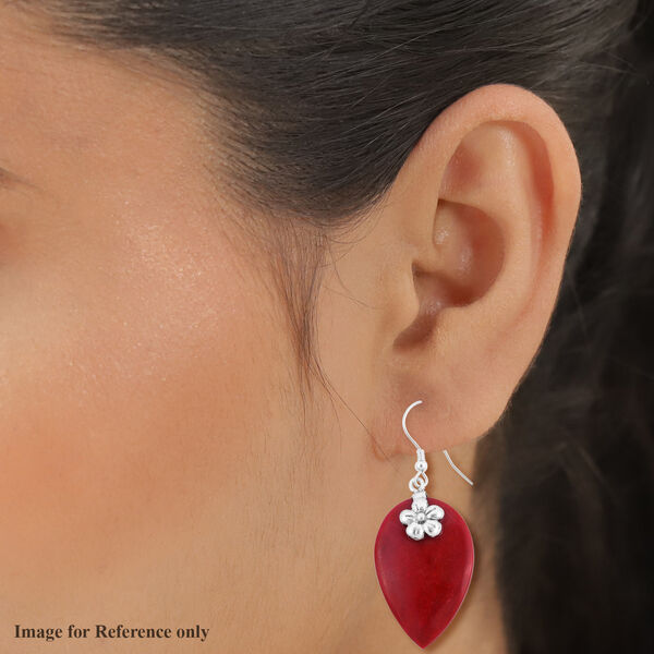 Royal Bali Kollektion - Koralle Ohrh&auml;nger 925 Silber&nbsp; image number 3