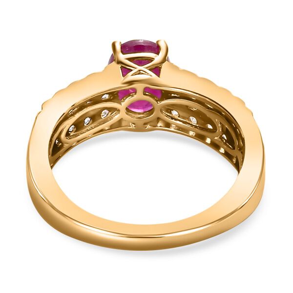 Afrikanischer Rubin und Zirkon Ring - 2,83 ct. image number 5