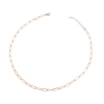 EVER TRUE 3er-Set- Stacking B&uuml;roklammerketten in Ros&eacute;goldton