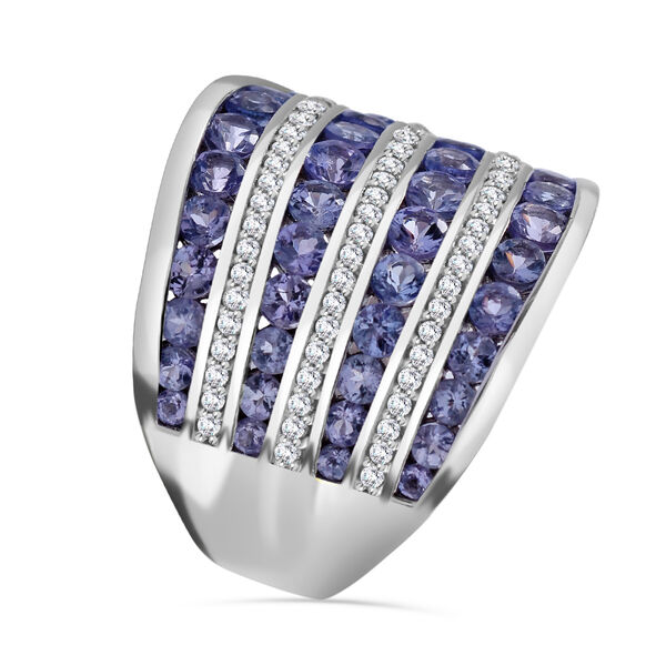 AA Tansanit und Zirkon Ring - 3,06 ct. image number 2