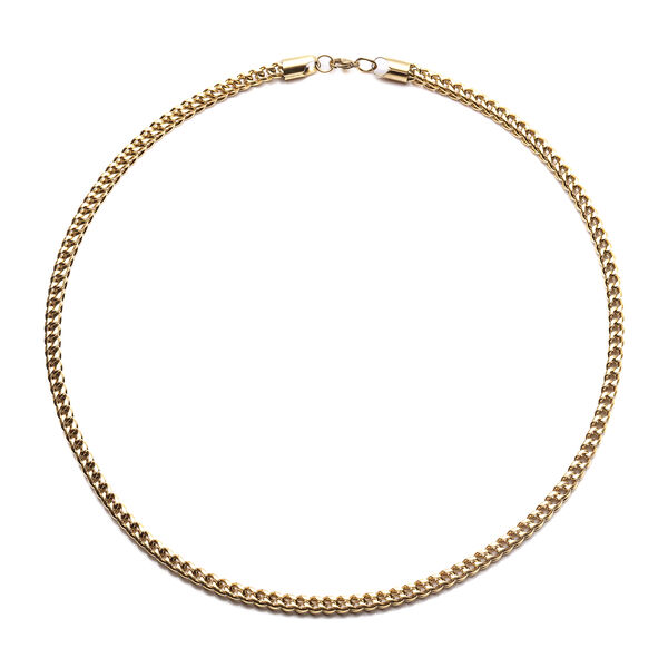 Halskette ca. 60 cm Edelstahl vergoldet