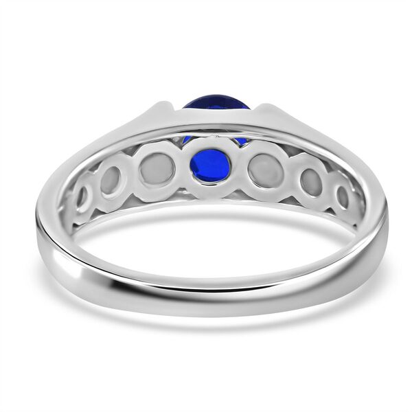 AA Blauer Spinell Ring 925 Silber rhodiniert (Gr&ouml;&szlig;e 21.00) ca. 0,80 ct image number 4