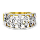 Diamant-Ring, 925 Silber vergoldet  ca. 0,05 ct image number 0