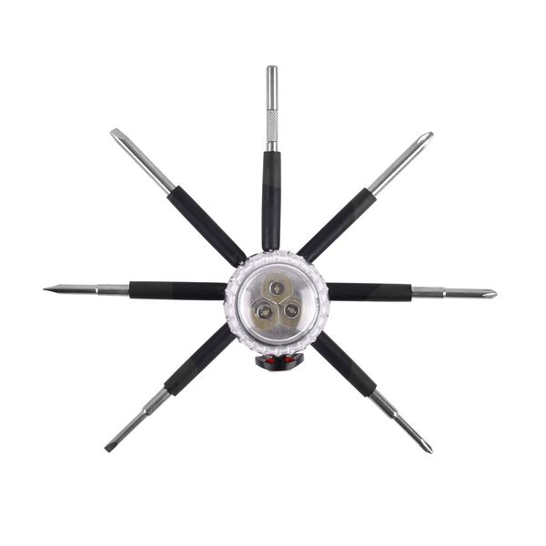 Vielseitiges 8-in-1 Werkzeugset in schwarz und rot image number 10