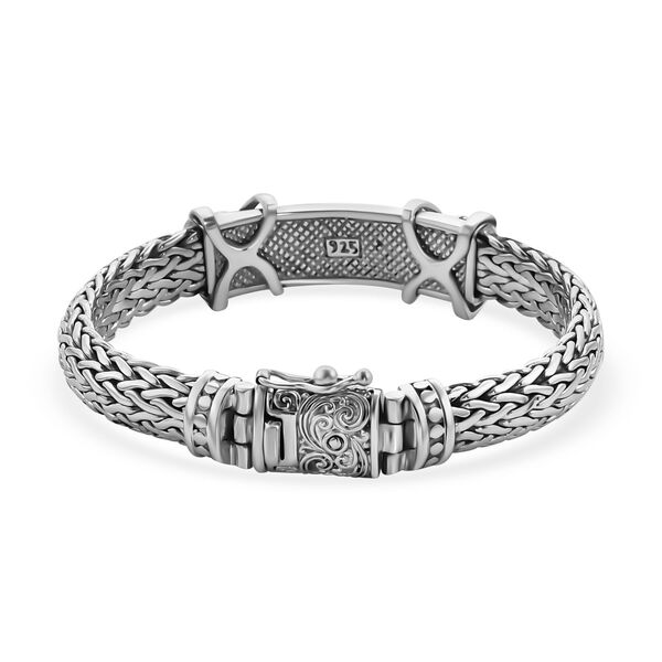 Royal Bali Kollektion- gr&uuml;nes Jade 19cm Armband - 23,70 ct. image number 4